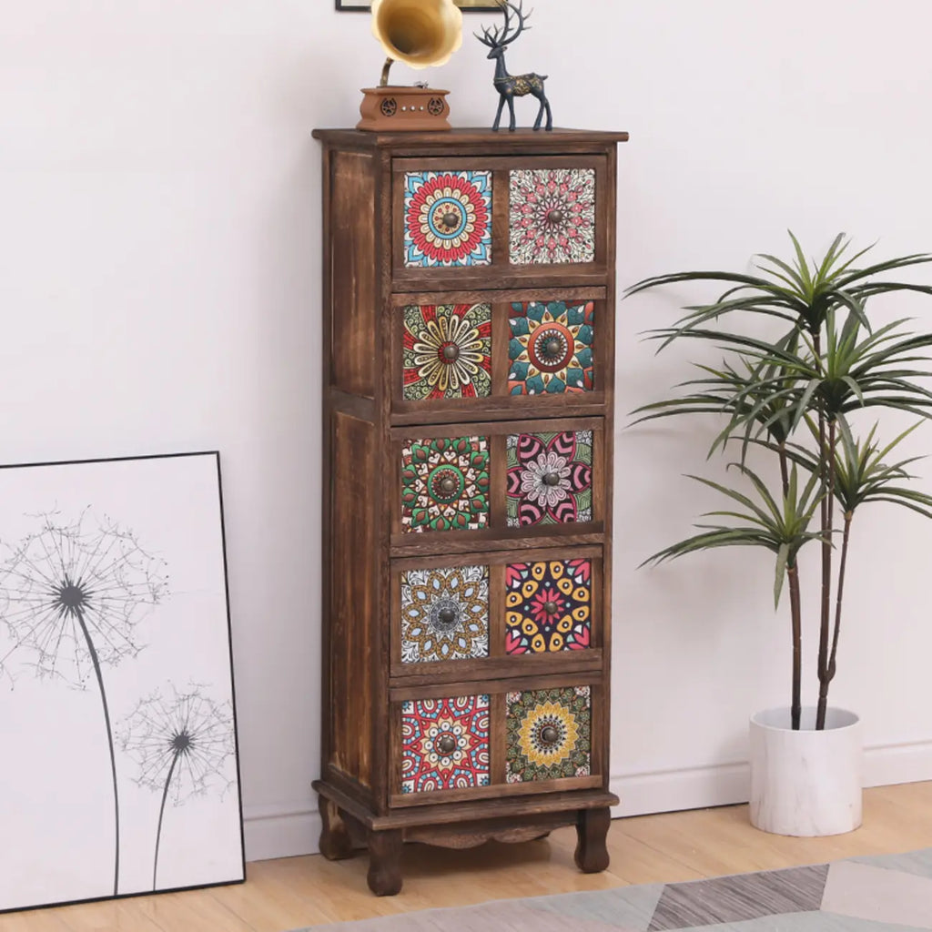 Meuble moderne du milieu du siècle avec motifs décoratifs pour la maison