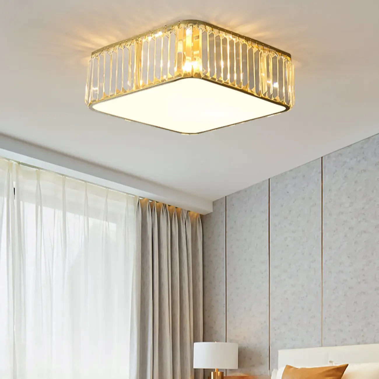 Lampadario di cristallo da 19 a 20 pollici per soggiorno moderno