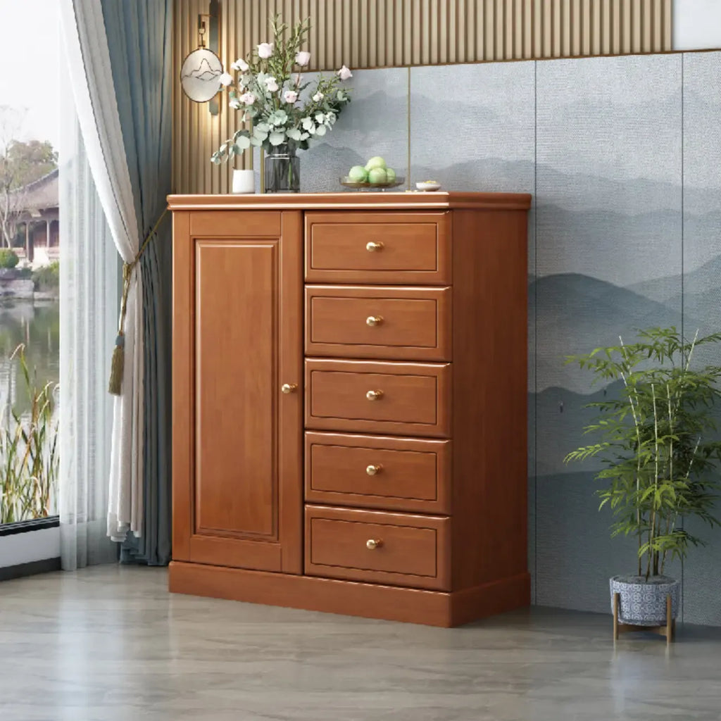 Grand meuble de rangement moderne et polyvalent en bois gris