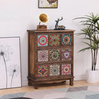 Meuble moderne du milieu du siècle avec motifs décoratifs pour la maison