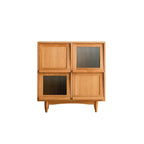 Bibliothèque standard en bois pour la maison, finition naturelle