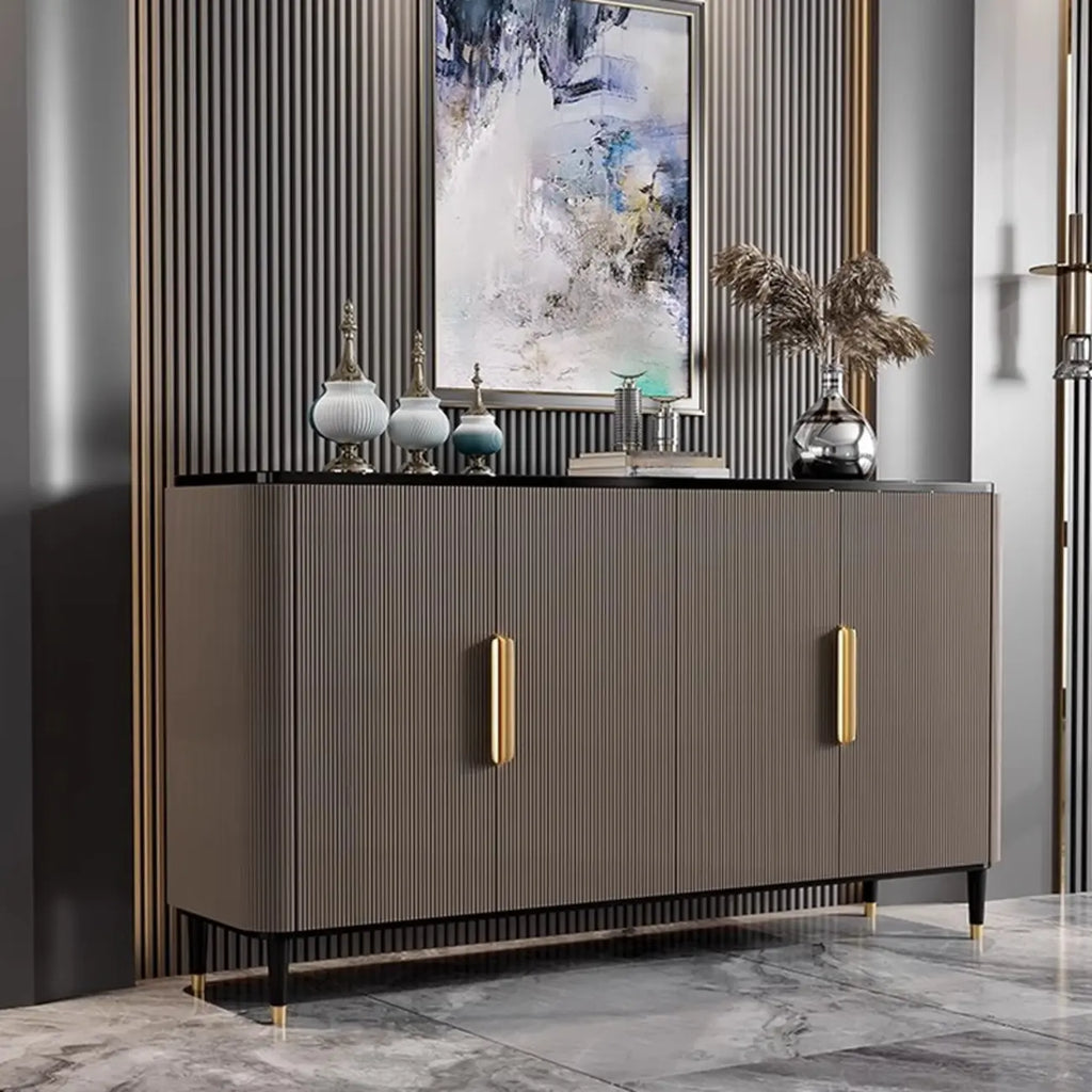 35.5 Glam Mobiletto d'Appoggio in Legno per l'Arredamento del Soggiorno