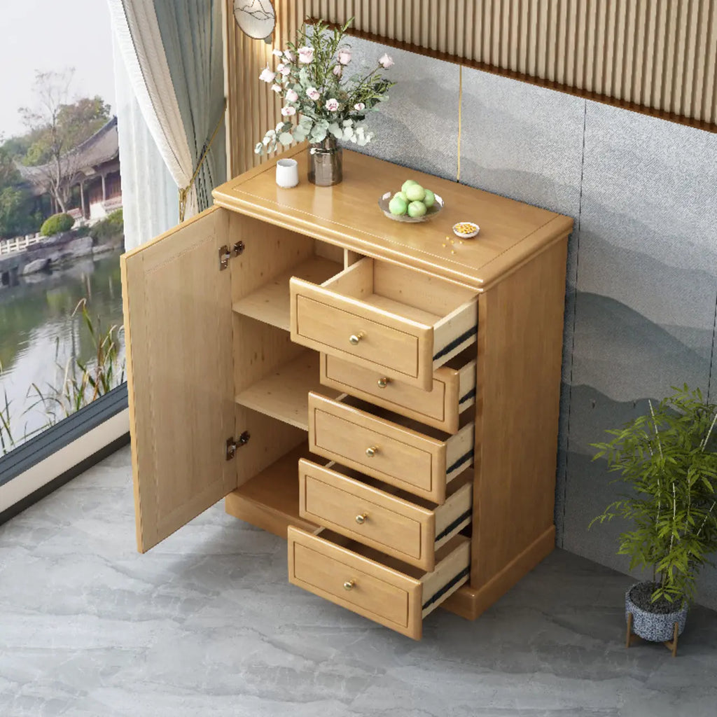 Grand meuble de rangement moderne et polyvalent en bois gris