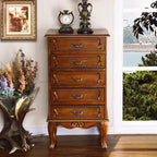 Meuble d'appoint en bois massif de style Mid-Century pour le rangement de la chambre