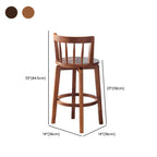 Tabouret de bar pivotant en bois rembourré, style moderne du milieu du siècle