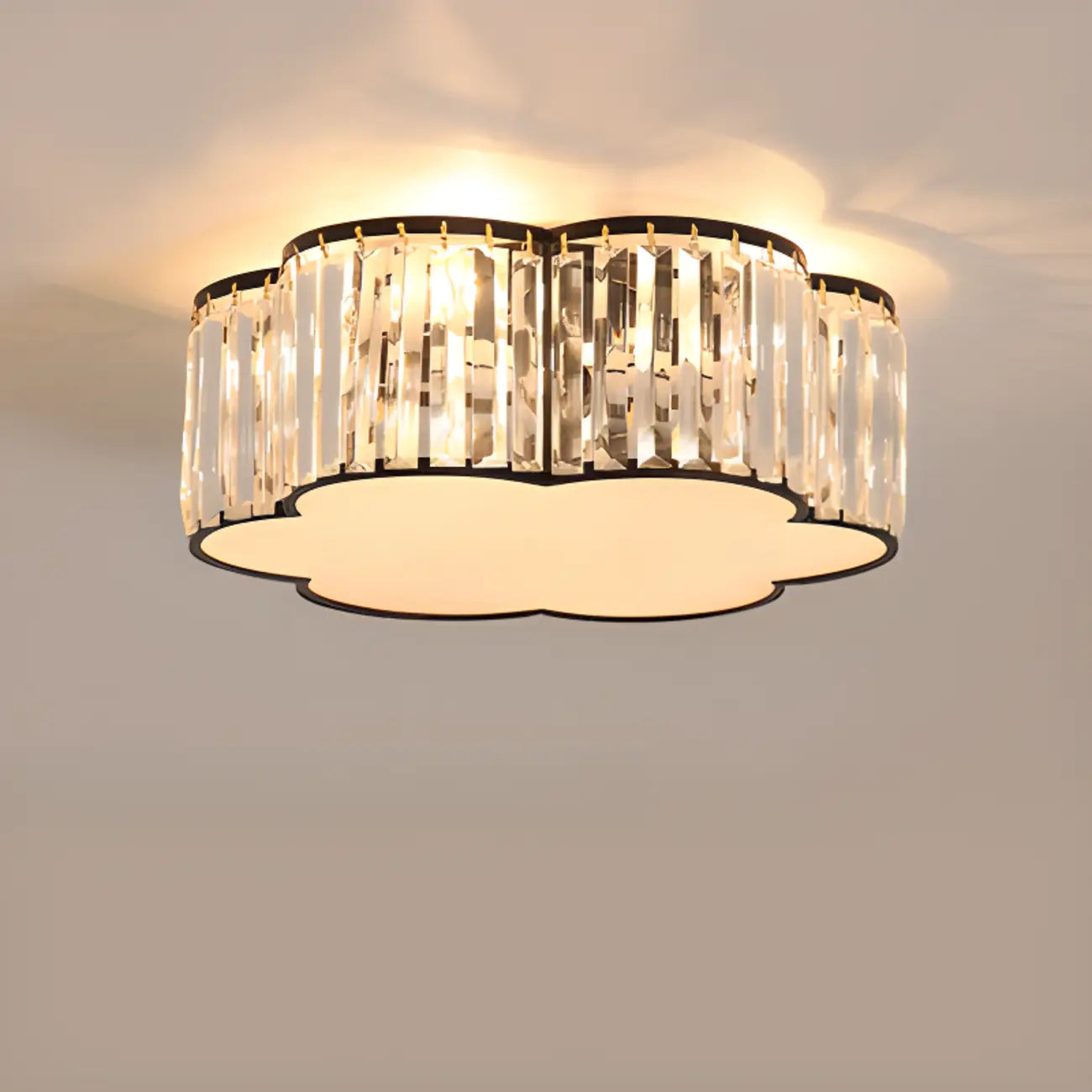 Lampadario di cristallo da 19 a 20 pollici per soggiorno moderno