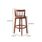 Tabouret de bar pivotant en bois rembourré, style moderne du milieu du siècle