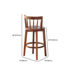 Tabouret de bar pivotant en bois rembourré, style moderne du milieu du siècle