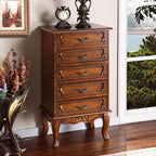 Meuble d'appoint en bois massif de style Mid-Century pour le rangement de la chambre