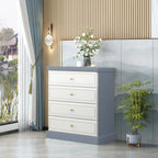 Grand meuble de rangement moderne et polyvalent en bois gris