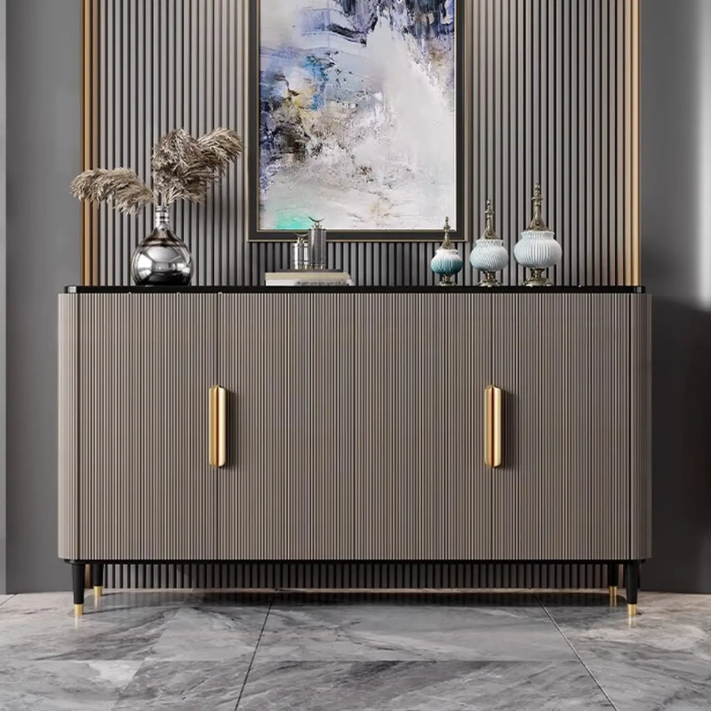 35.5 Glam Mobiletto d'Appoggio in Legno per l'Arredamento del Soggiorno