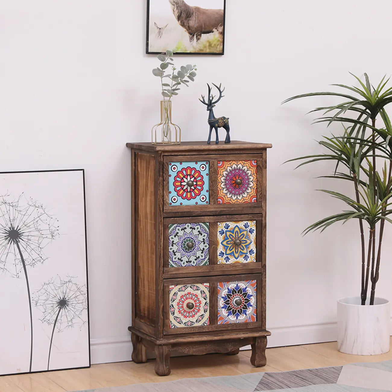 Meuble moderne du milieu du siècle avec motifs décoratifs pour la maison