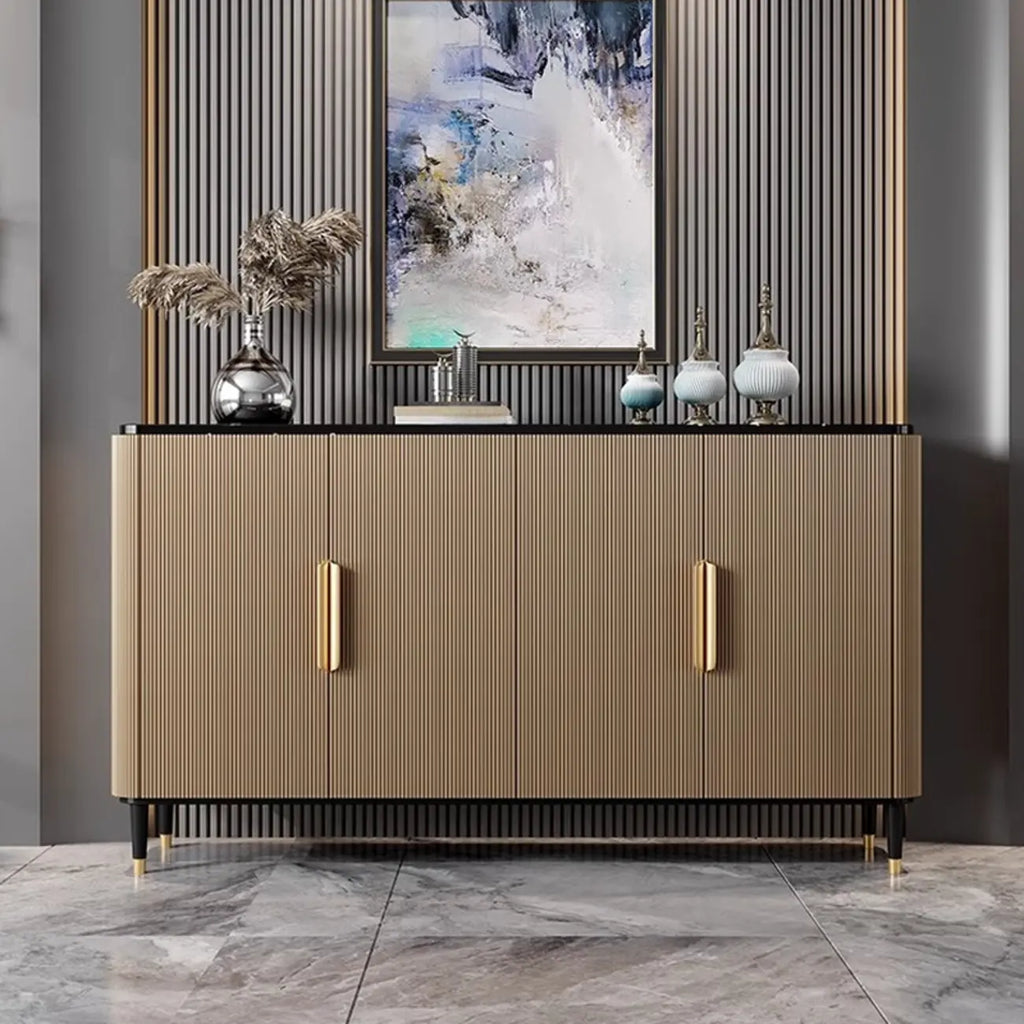 35.5 Glam Mobiletto d'Appoggio in Legno per l'Arredamento del Soggiorno