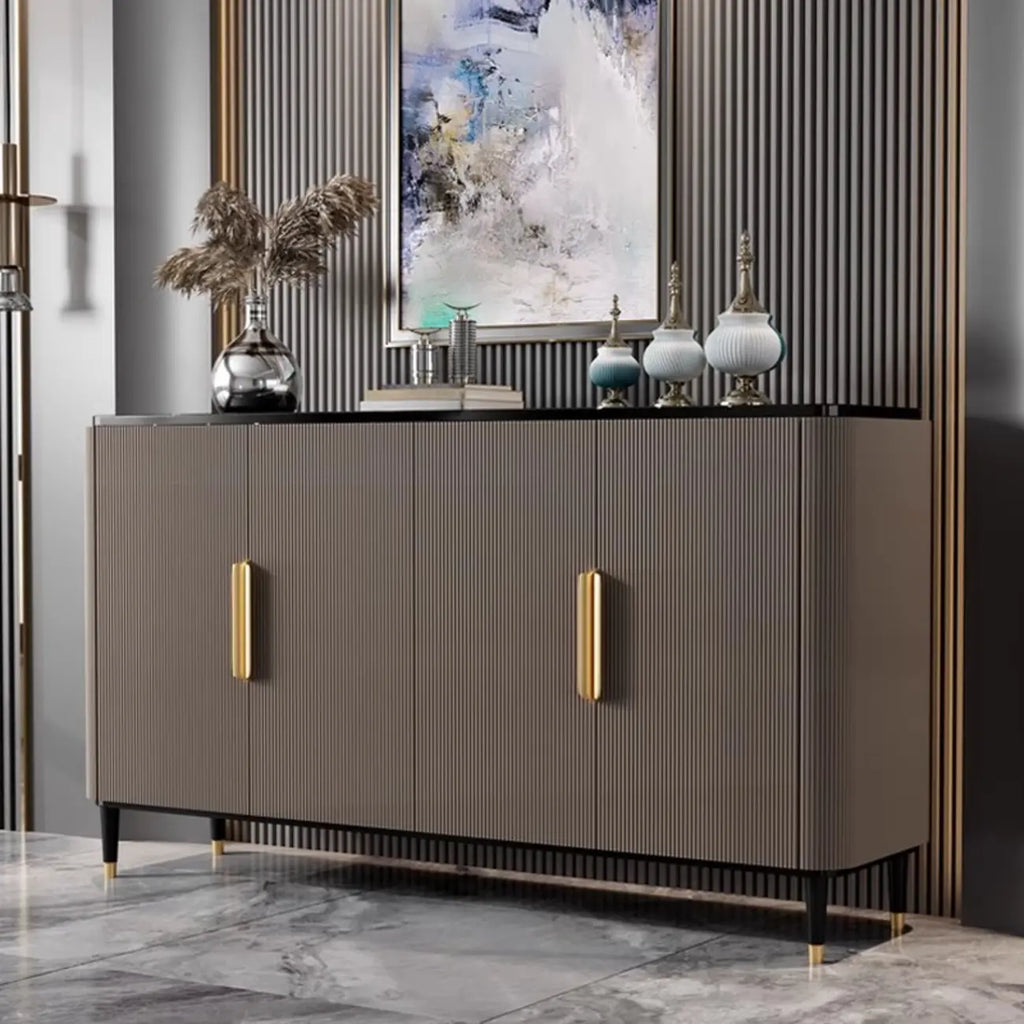 35.5 Glam Mobiletto d'Appoggio in Legno per l'Arredamento del Soggiorno