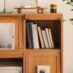 Bibliothèque standard en bois pour la maison, finition naturelle
