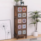 Meuble moderne du milieu du siècle avec motifs décoratifs pour la maison