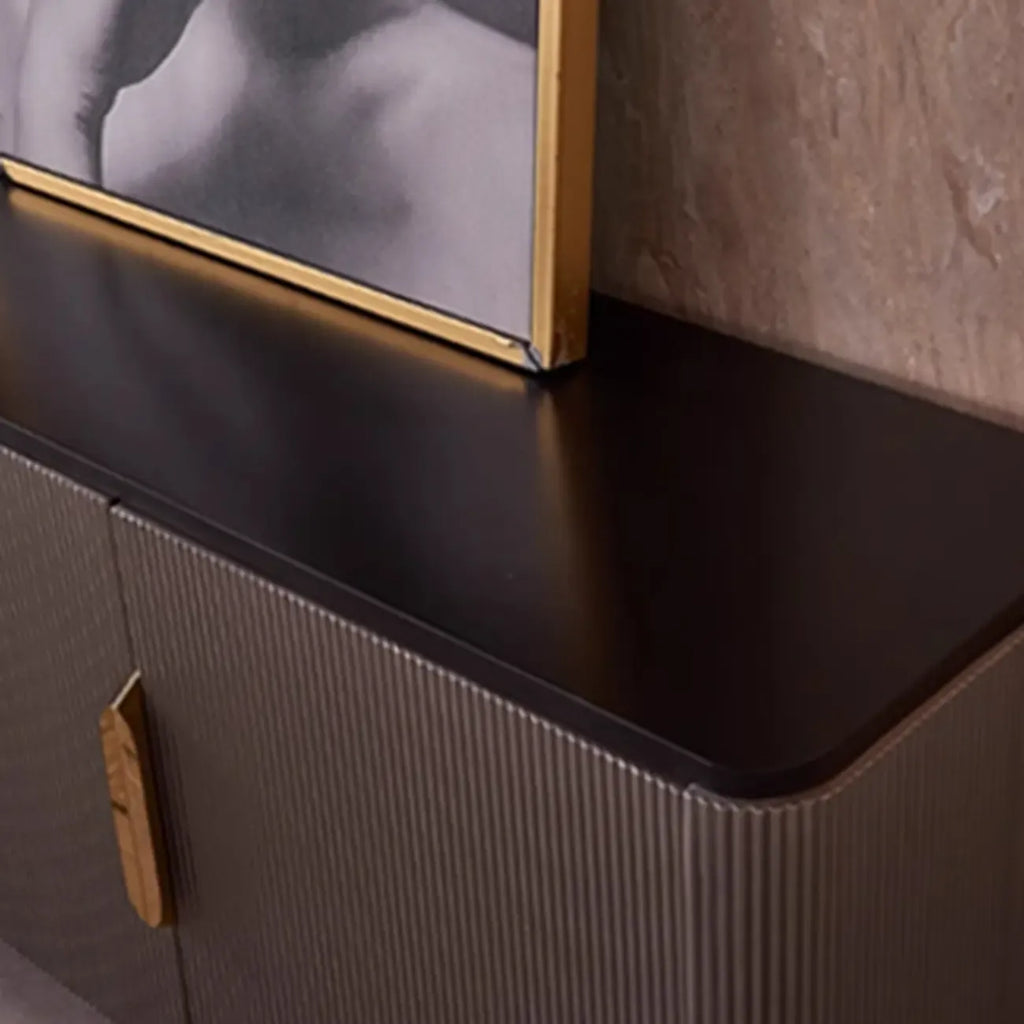 35.5 Glam Mobiletto d'Appoggio in Legno per l'Arredamento del Soggiorno