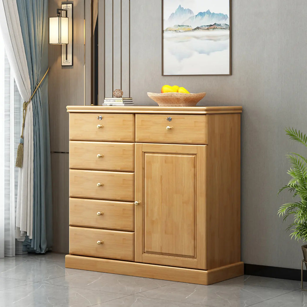 Grand meuble de rangement moderne et polyvalent en bois gris