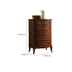 Meuble d'appoint en bois massif de style Mid-Century pour le rangement de la chambre