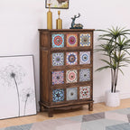 Meuble moderne du milieu du siècle avec motifs décoratifs pour la maison