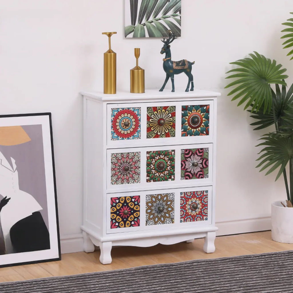 Meuble moderne du milieu du siècle avec motifs décoratifs pour la maison