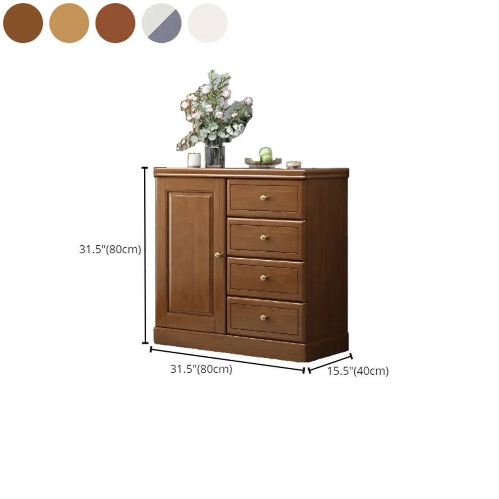 Grand meuble de rangement moderne et polyvalent en bois gris