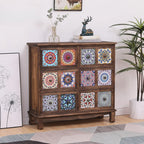 Meuble moderne du milieu du siècle avec motifs décoratifs pour la maison