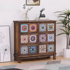 Meuble moderne du milieu du siècle avec motifs décoratifs pour la maison