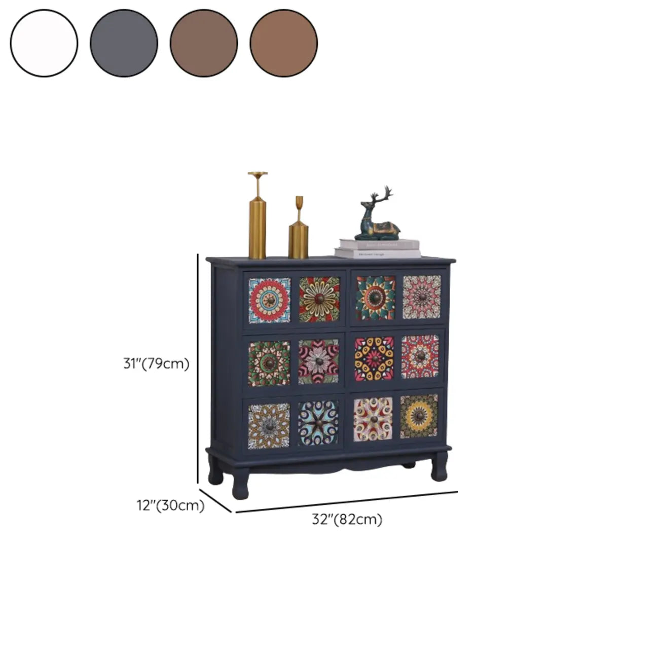 Meuble moderne du milieu du siècle avec motifs décoratifs pour la maison