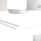 Meuble indépendant en bois massif blanc avec tiroirs