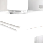 Meuble indépendant en bois massif blanc avec tiroirs
