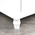 Meuble indépendant en bois massif blanc avec tiroirs