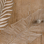Meuble de salon en bois de style campagnard français avec motifs de feuilles