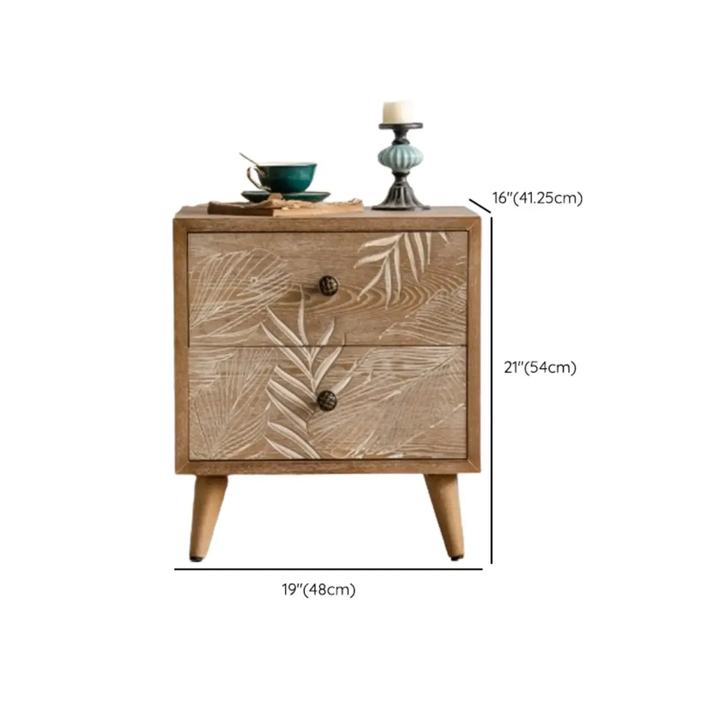 Meuble de salon en bois de style campagnard français avec motifs de feuilles