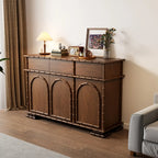 Buffet moderne en bois marron avec rangement