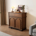 Buffet moderne en bois marron avec rangement