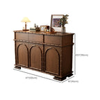 Buffet moderne en bois marron avec rangement