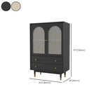 Meuble d'appoint moderne en bois massif beige avec 2 tiroirs