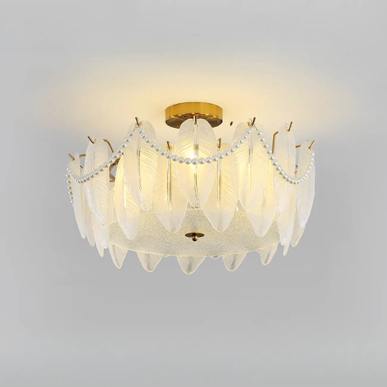 Plafonnier de luxe avec abat-jour d'ambiance pour salon