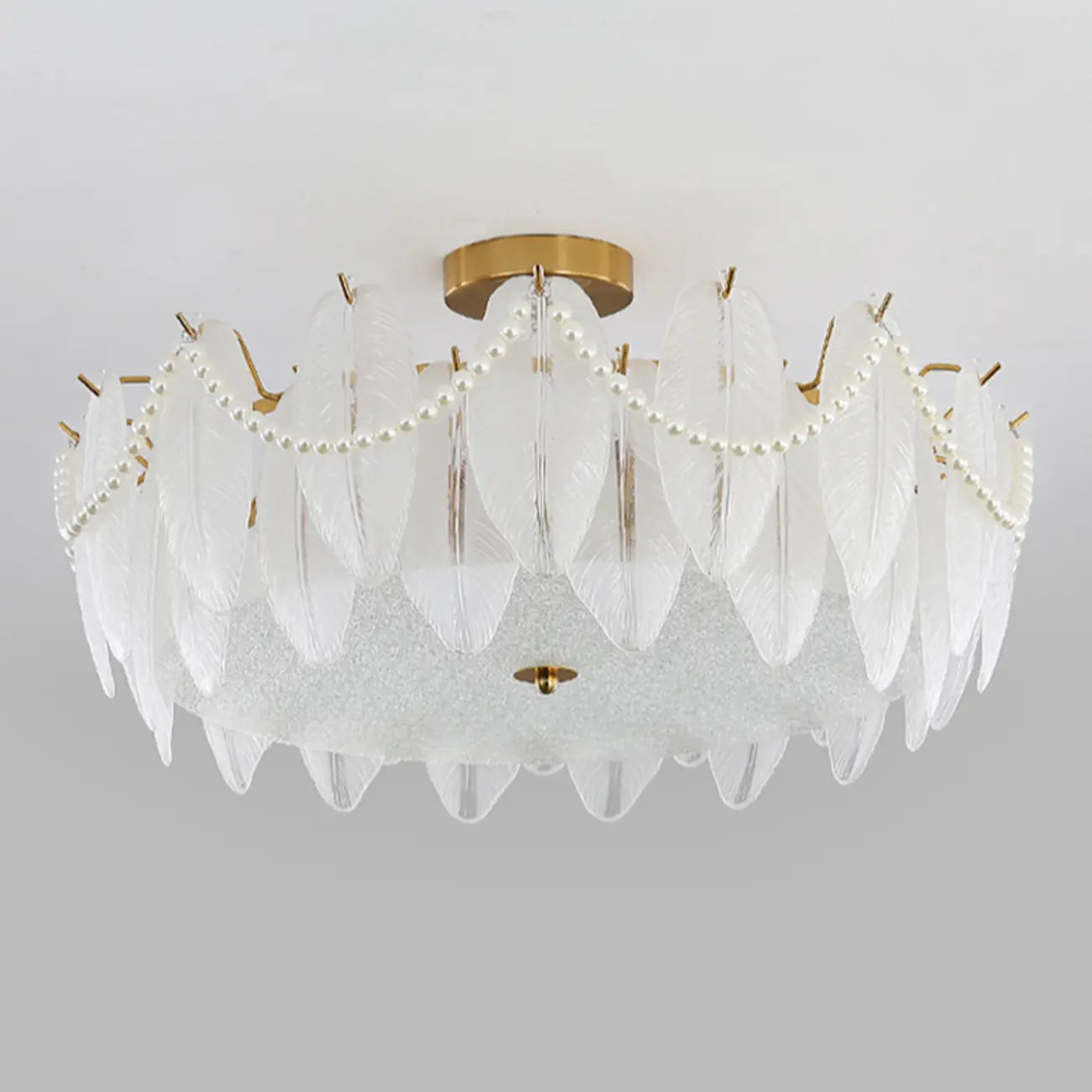 Plafonnier de luxe avec abat-jour d'ambiance pour salon
