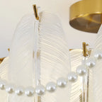 Plafonnier de luxe avec abat-jour d'ambiance pour salon