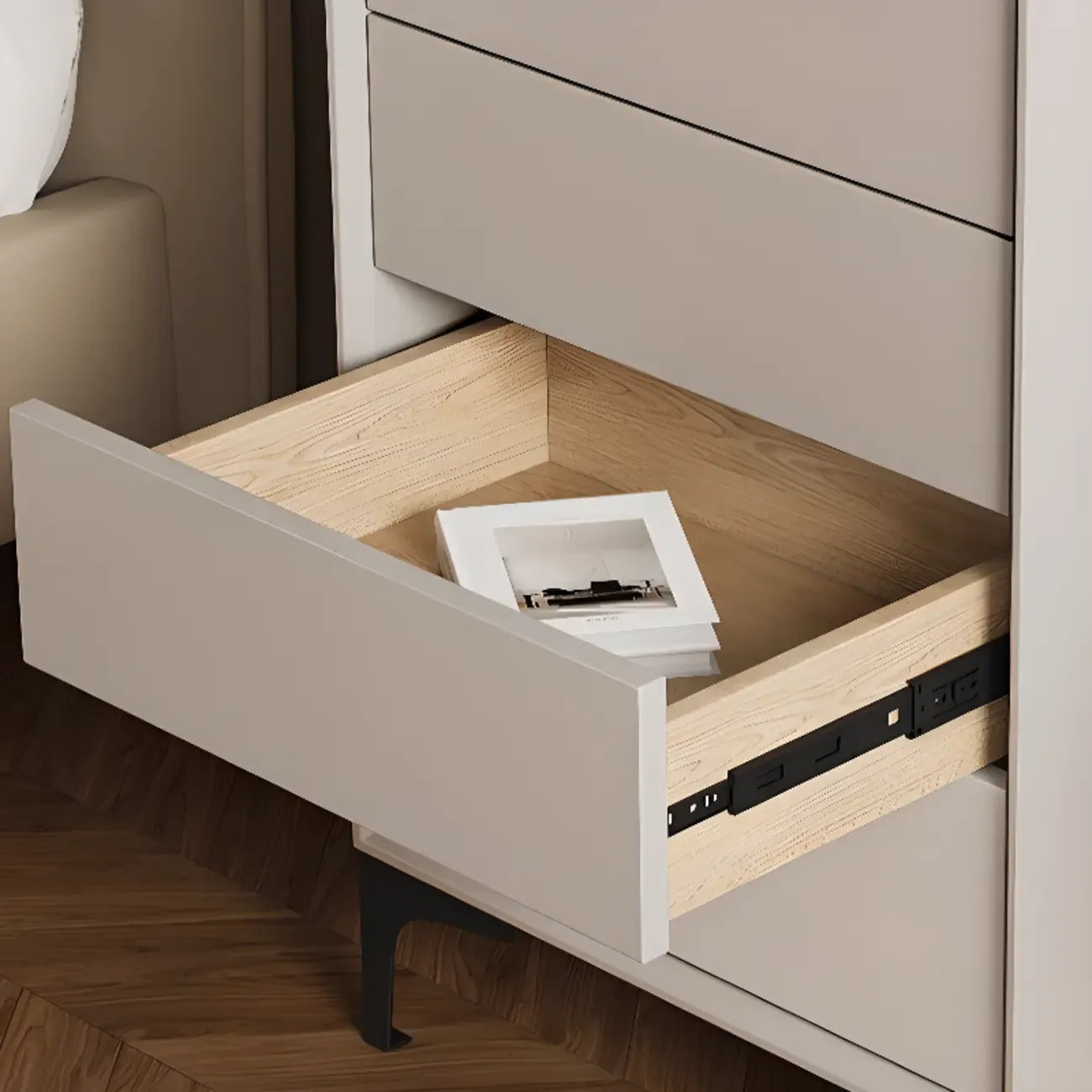 Commode d'appoint autoportante avec tiroirs pour le rangement de la maison