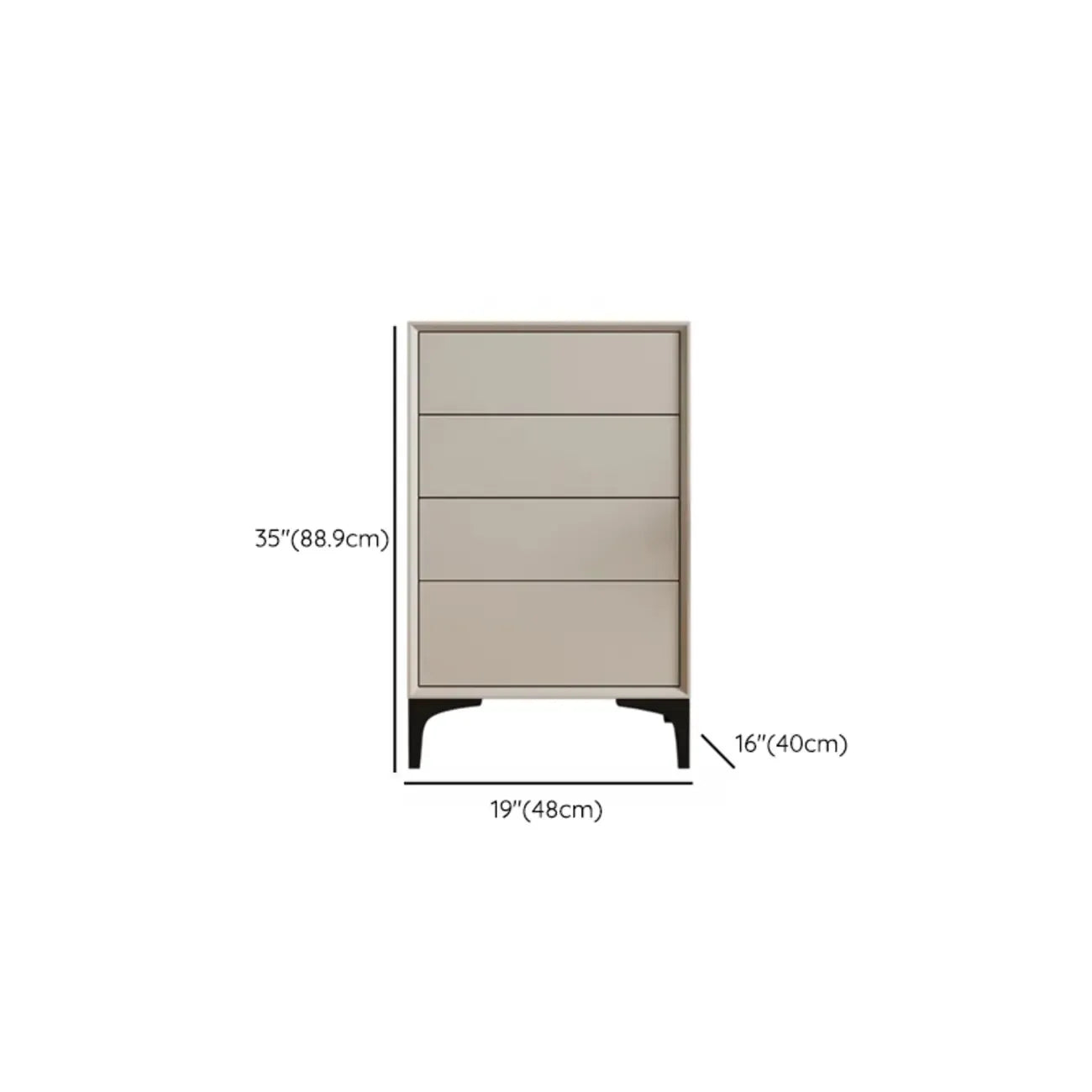 Commode d'appoint autoportante avec tiroirs pour le rangement de la maison