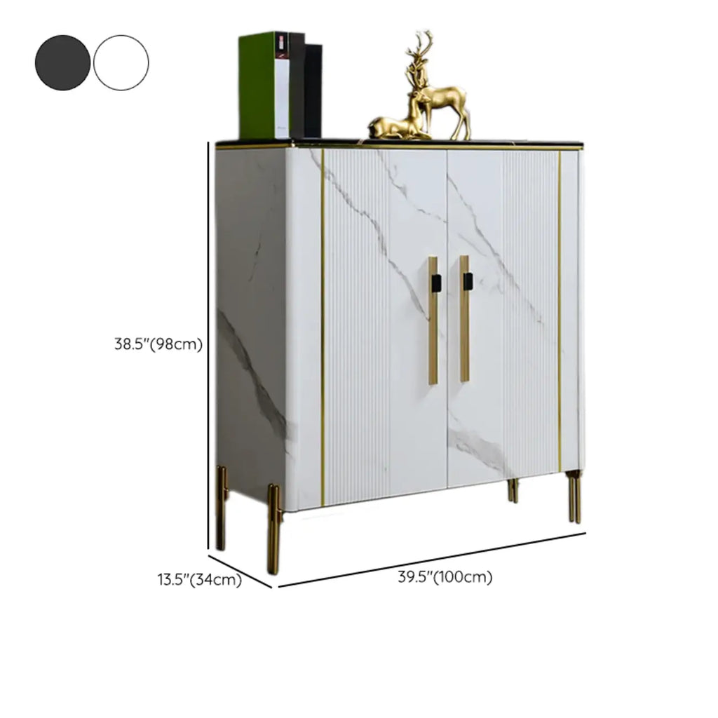 Meuble élégant en bois gris foncé avec design autoportant