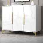 Meuble de cuisine minimaliste en bois blanc avec portes