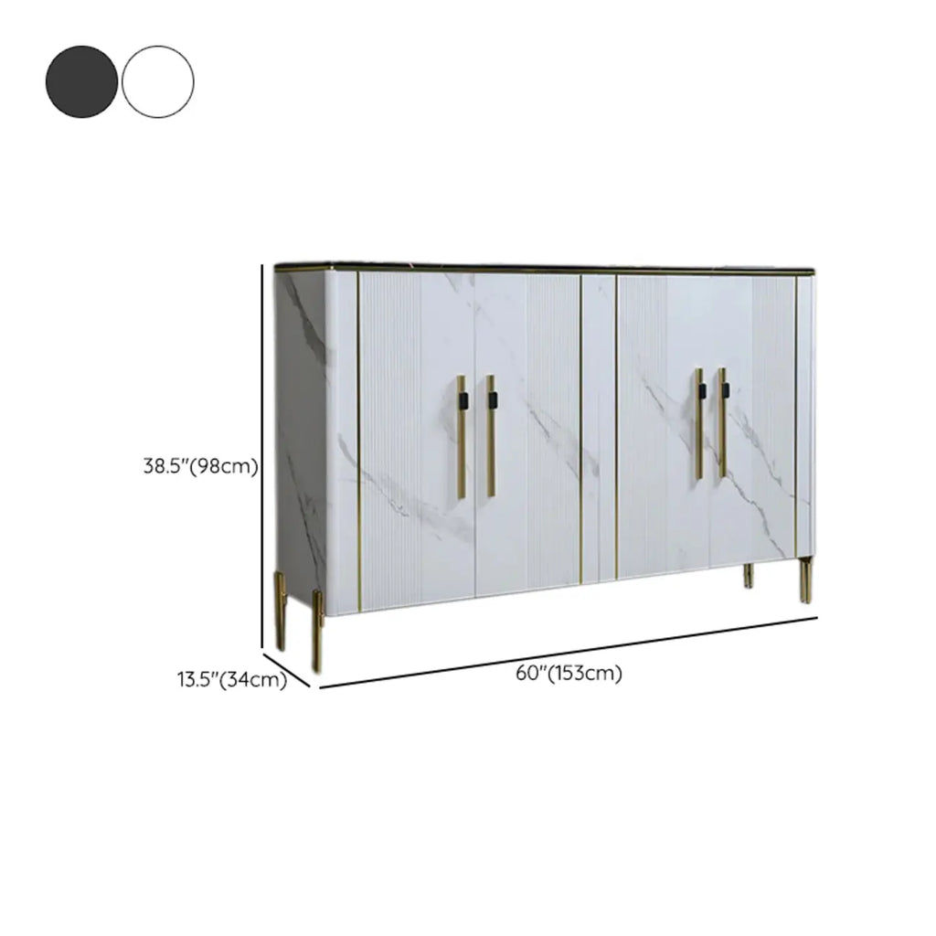 Meuble élégant en bois gris foncé avec design autoportant