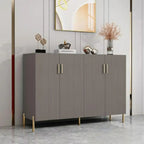 Buffet en bois glamour avec étagères et placards