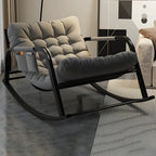 Fauteuil à bascule moderne 2 places rembourré avec accoudoirs droits