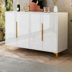 Meuble de cuisine minimaliste en bois blanc avec portes