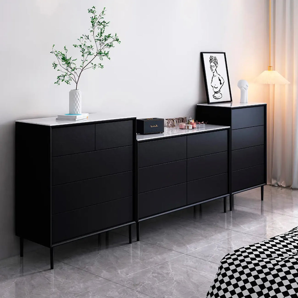 6 moderne credenze nere di tendenza per camera da letto e soggiorno